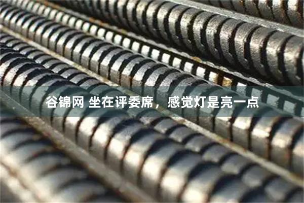 谷锦网 坐在评委席，感觉灯是亮一点